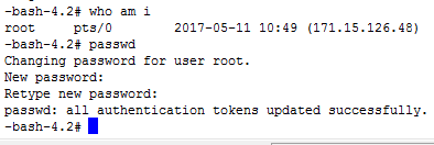 Centos修改root用户密码